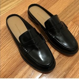 NWOT Black Banana Republic Factory Preppy Loafer Mules